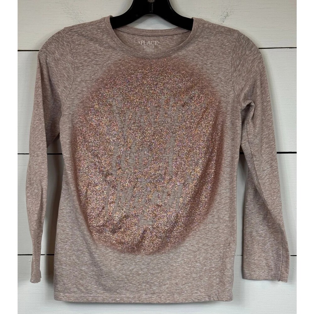 The Children's Place Pink Long Sleeve T-Shirt Girl's Size Large (10/12)